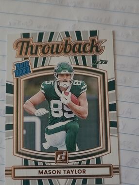 Mason Taylor New York Jets Throwback Rookie Card 2026 Donruss